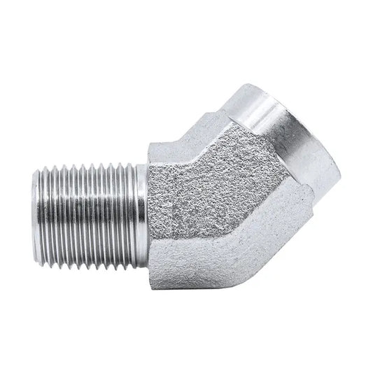 NPT FEMALE SOLID x NPT MALE 45°