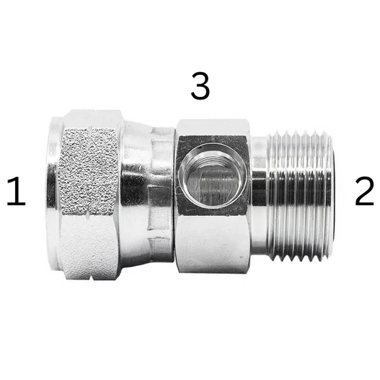 ORFS Female Swivel x ORFS Male x UNO Female - Test Tee