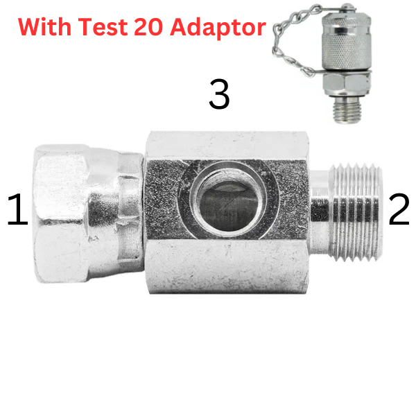 BSPP Female Swivel x BSPP Male x UNO Female - Test Tee