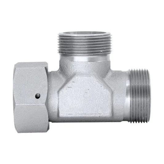 Metric Tube Female Swivel x Metric Tube Male - Run Tee