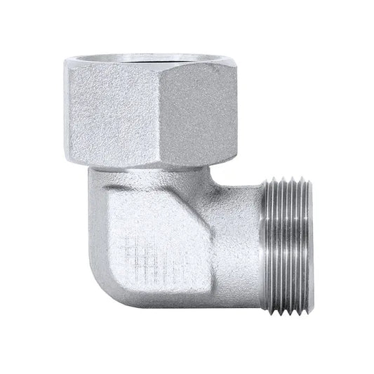 Metric Tube Female Swivel x Metric Tube Male - 90° Elbow
