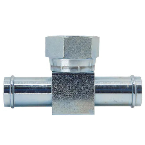 Low Pressure Hose Tail x Low Pressure Hose Tail x BSPP Female Swivel - Tee