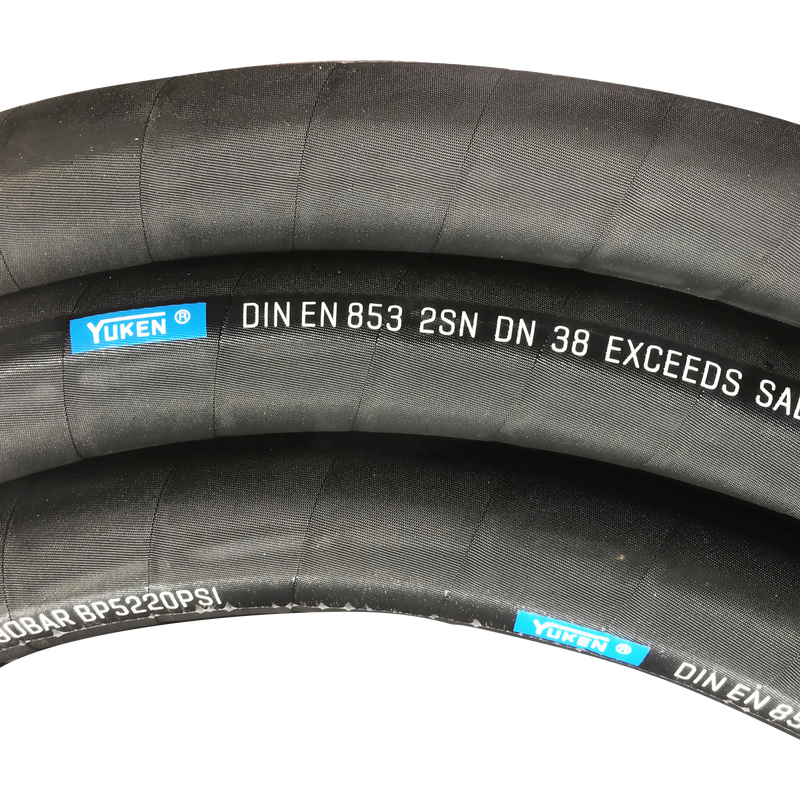 SAE 100R2 - Double Wire Braid Hydraulic Hose 1/4 3/8 1/2 5/8 3/4