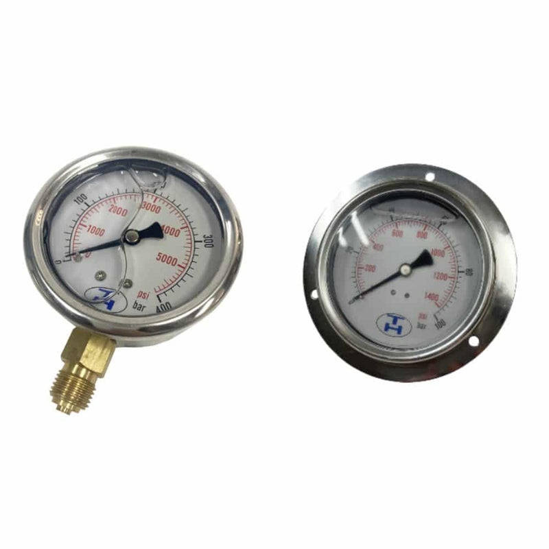 Pressure Gauge 100mm Diameter 1/2″ BSPP