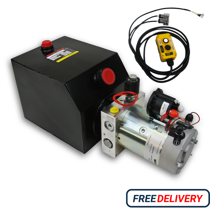 Hydraulic Power Pack 12-24V DC 4 Lt/min 3000 PSI P&T / Single Acting / Double Acting