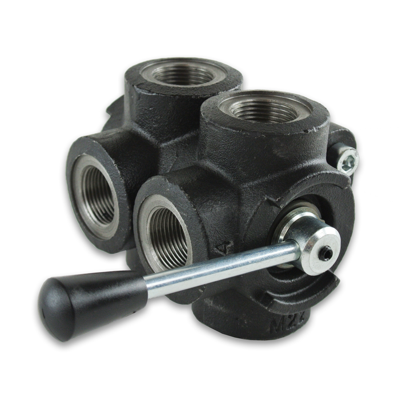 HV Hydraulic - Manual Diverter Valve - 6 Port