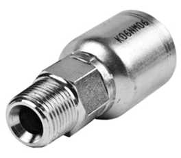 NPT Male Straight Hose Tail (100R1, 100R2)