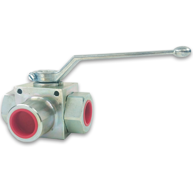 Oleoweb - Ball Valve - 3 Port - Steel