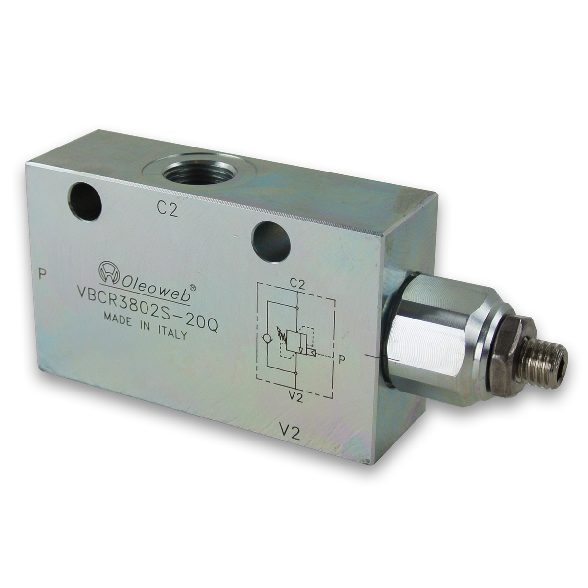Oleoweb - Single Counter Balance Valve - Internal Vent - External Pilo ...